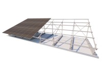 Fixed Angle - 3 Vertical Panels on Concrete